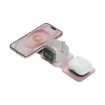 【bazic】GoMag Trio Plus 三合一便攜式折疊磁吸無線充電座