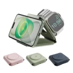 【bazic】GoMag Trio Plus 三合一便攜式折疊磁吸無線充電座