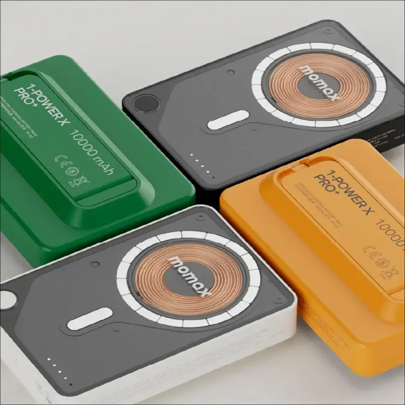 【Momax 摩米士】P1-Power X Pro+ 10000mAh 磁吸內建USB-C線行動電源-附支架｜CCC 認證 & WH 標示